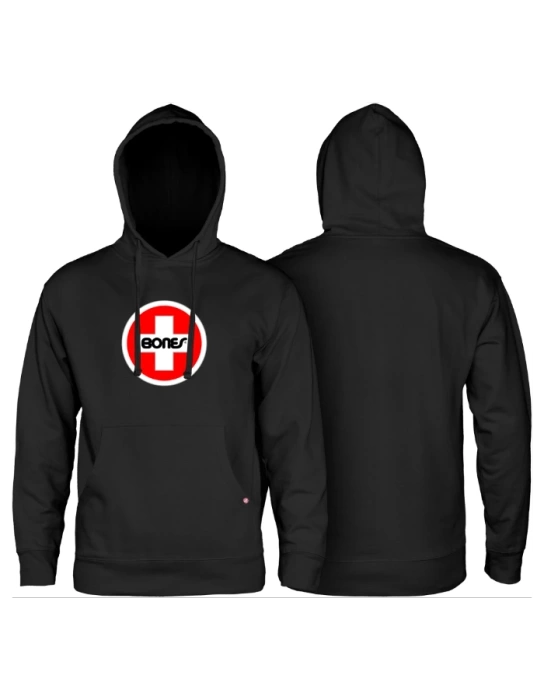 Bluza Hood Powell Peralta Bones Bearings Swiss Circle Mid Weight Black | RideHub