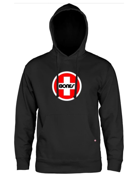 Bluza Hood Powell Peralta Bones Bearings Swiss Circle Mid Weight Black | RideHub