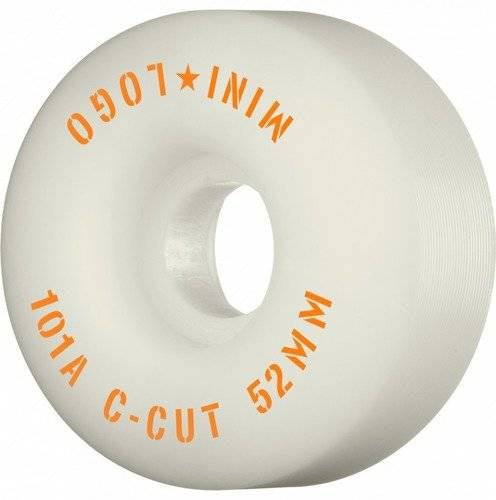 Kółka Mini Logo C-Cut "2" 52 mm 101a White (4 szt.) | RideHub