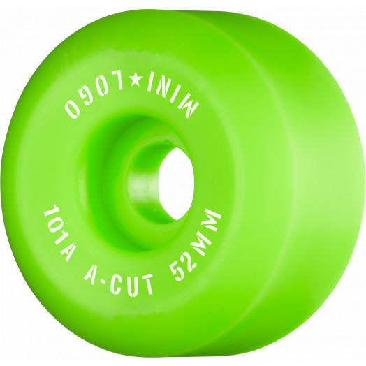 Kółka Mini Logo A-Cut "2" 52 mm x 101a Green (4 szt.) | RideHub