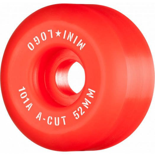 Kółka Mini Logo A-Cut "2" 52 mm x 101a Red (4 szt.) | RideHub