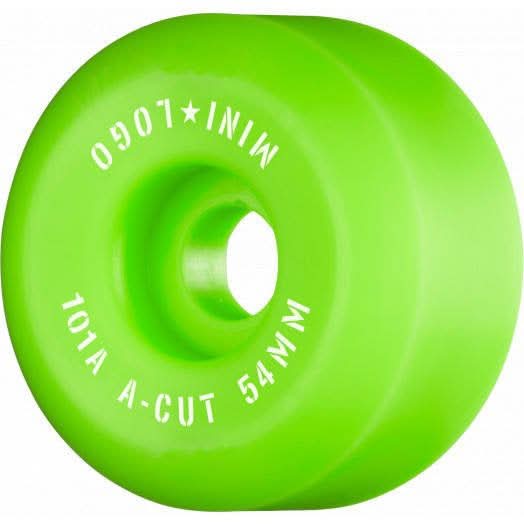 Kółka Mini Logo A-Cut "2" 54 mm x 101a Green (4 szt.) | RideHub