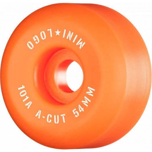 Kółka Mini Logo A-Cut "2" 54 mm x 101a Orange (4 szt.) | RideHub