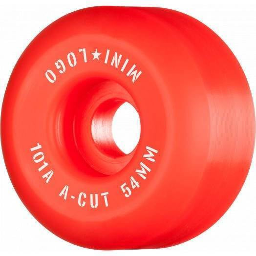 Kółka Mini Logo A-Cut "2" 54 mm x 101a Red (4 szt.) | RideHub