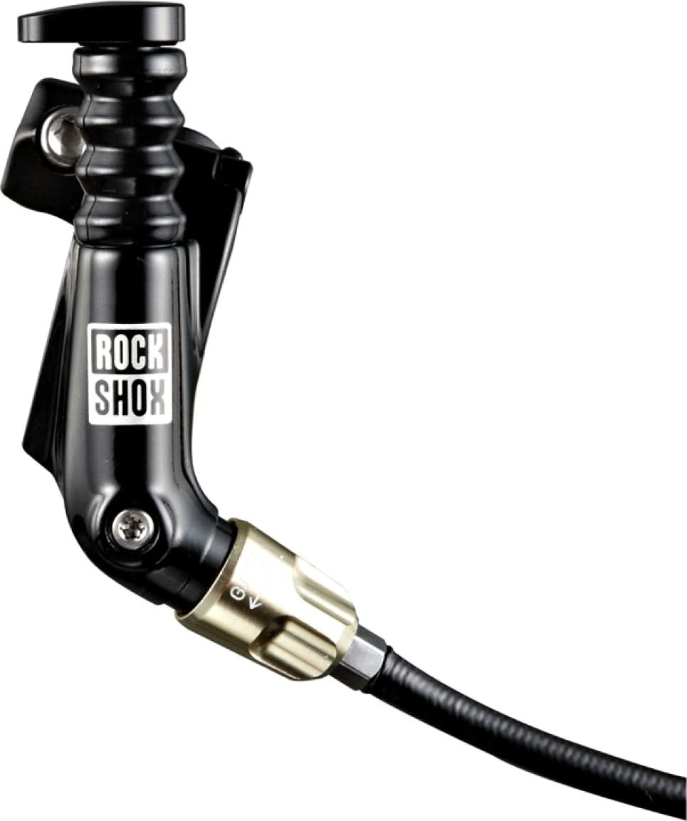 Manetka blokady RockShox XLoc Sprint Right Gold Adjuster – SID / Revelation (z przewodem i złączką Banjo) | RideHub