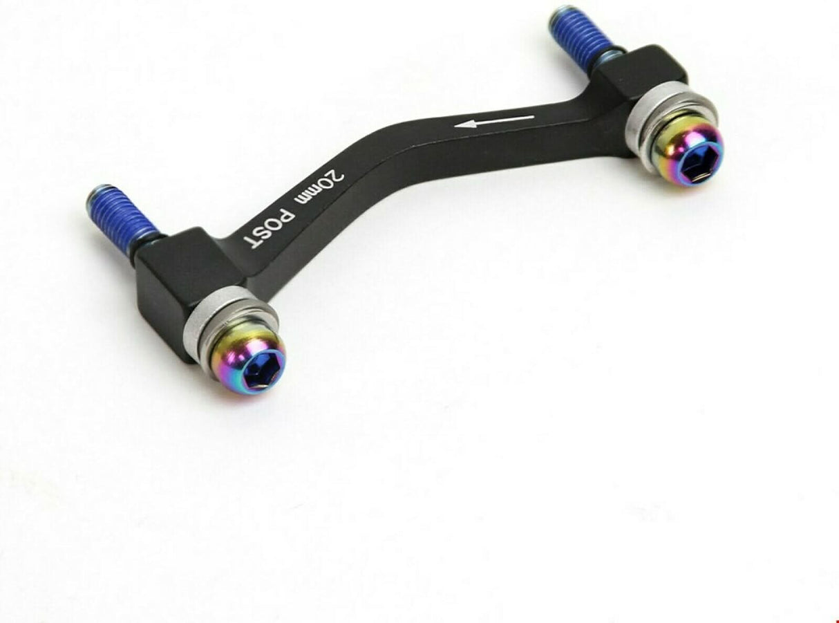 SRAM Disc Adapter 20P Post Mount, Stahl (CPS + Standard) (vorne 180mm/hinten, 160mm), rainbow