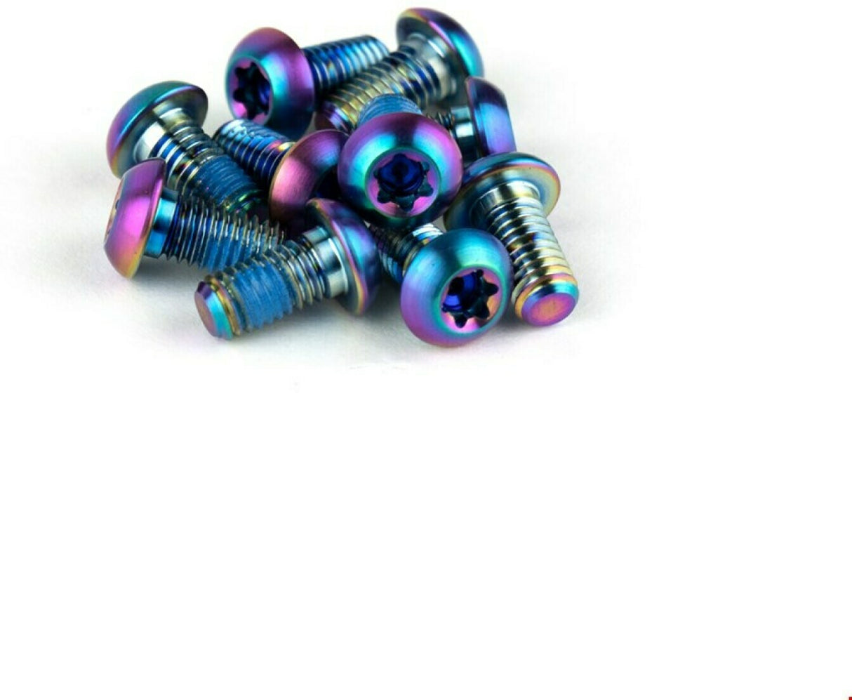 SRAM Befestigungsschrauben-Satz Standard, Edelstahl Schrauben und Unterlegscheiben, rainbow