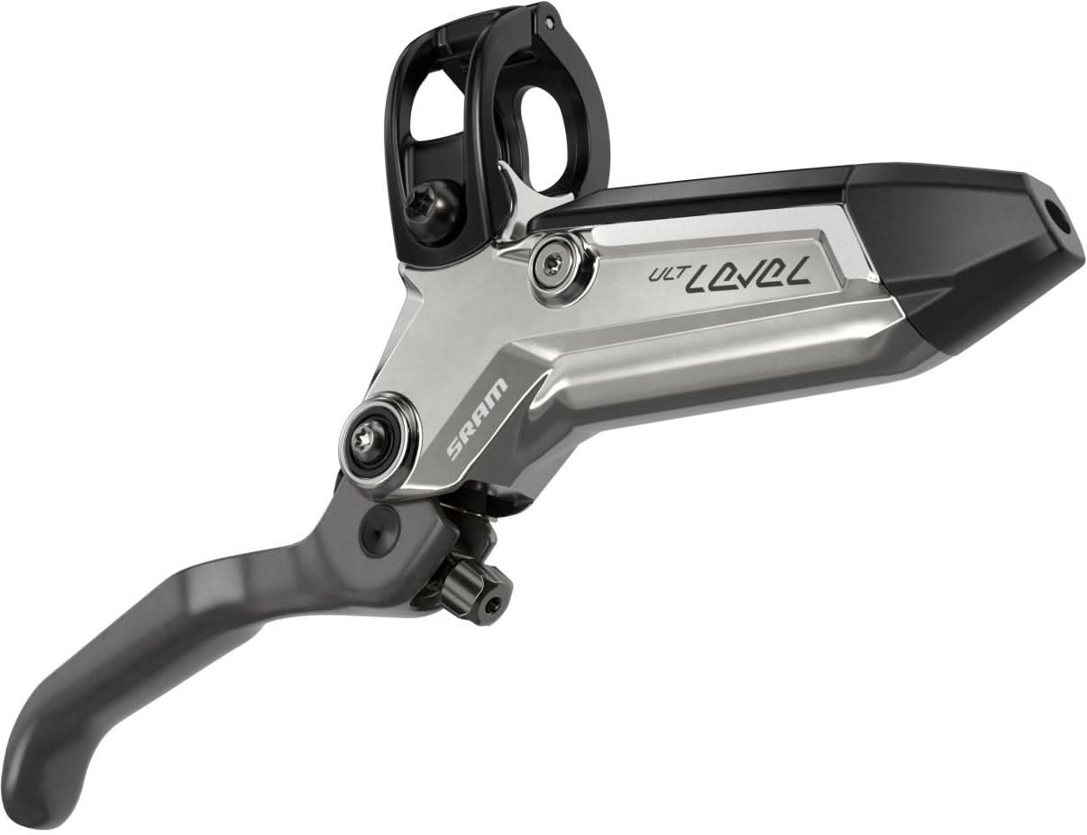 SRAM Bremse Level Ultimate Stealth-vorne silber, 950mm Leitung, 4 Kolben ohne Rotor/Adapter