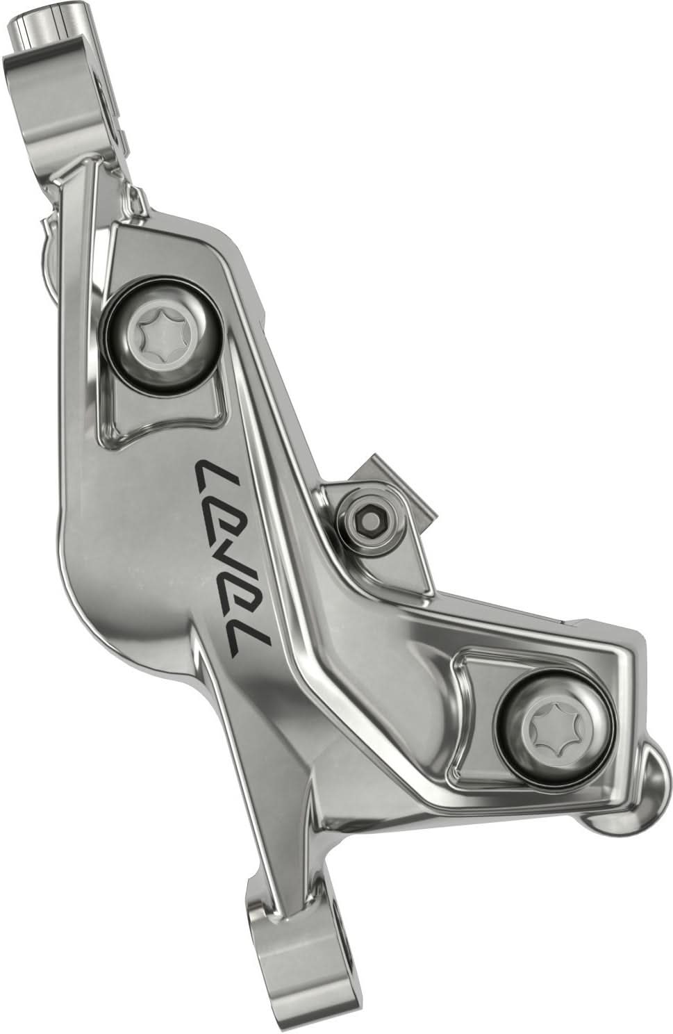 SRAM Bremse Level Ultimate Stealth-vorne silber, 950mm Leitung, 4 Kolben ohne Rotor/Adapter