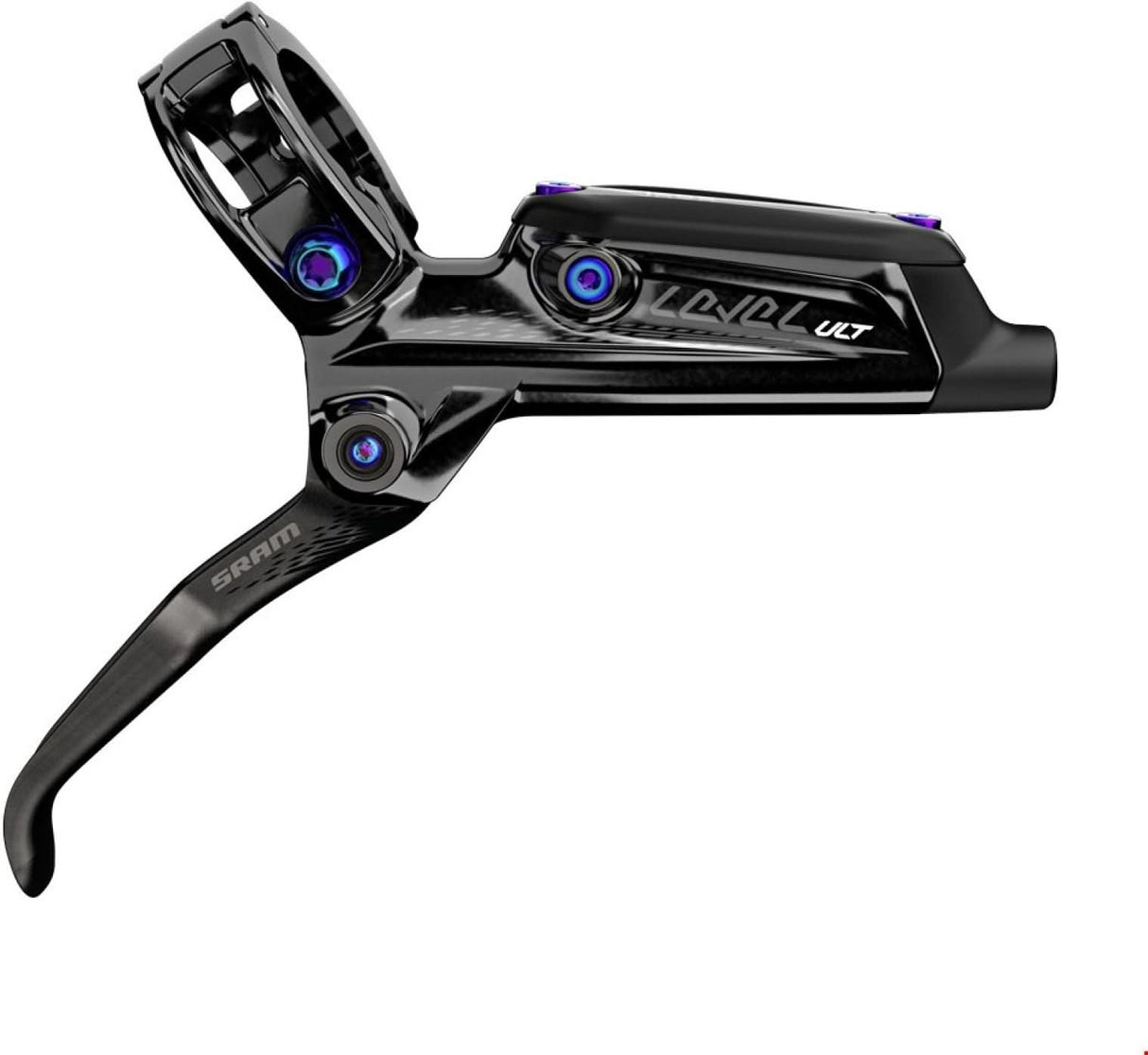 Disc Brake Level Ultimate, Carbon Lever, Rainbow Hardware, Black Front 950mm Hos