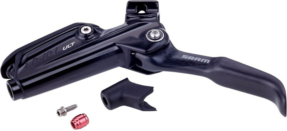 DISC BRAKE LEVER ASSEMBLY - CARBON LEVER (ASSEMBLED, NO HOSE, INCLUDES BARB & OL