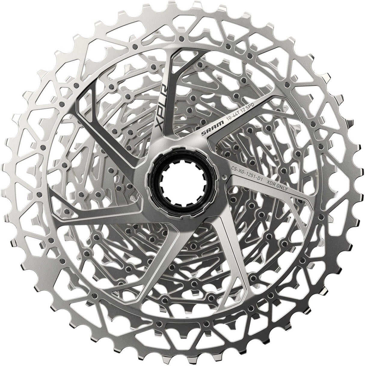Kaseta SRAM XG-1251 XPLR 10-44, srebrna | Ride Hub