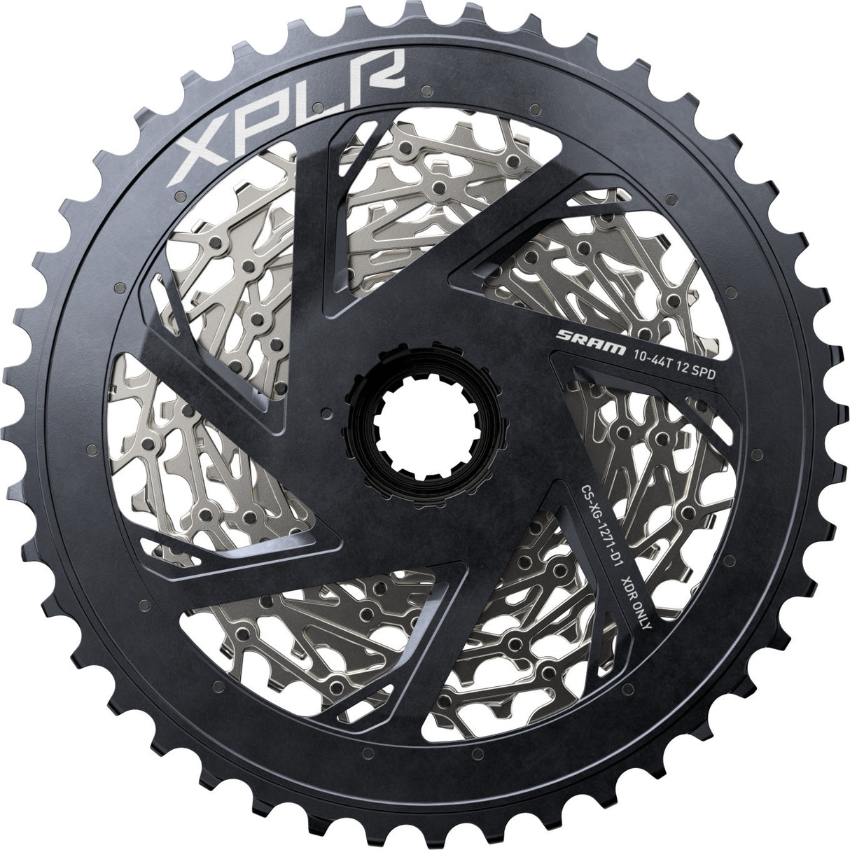 Kaseta SRAM XG-1271 XPLR 10-44, srebrna | Ride Hub