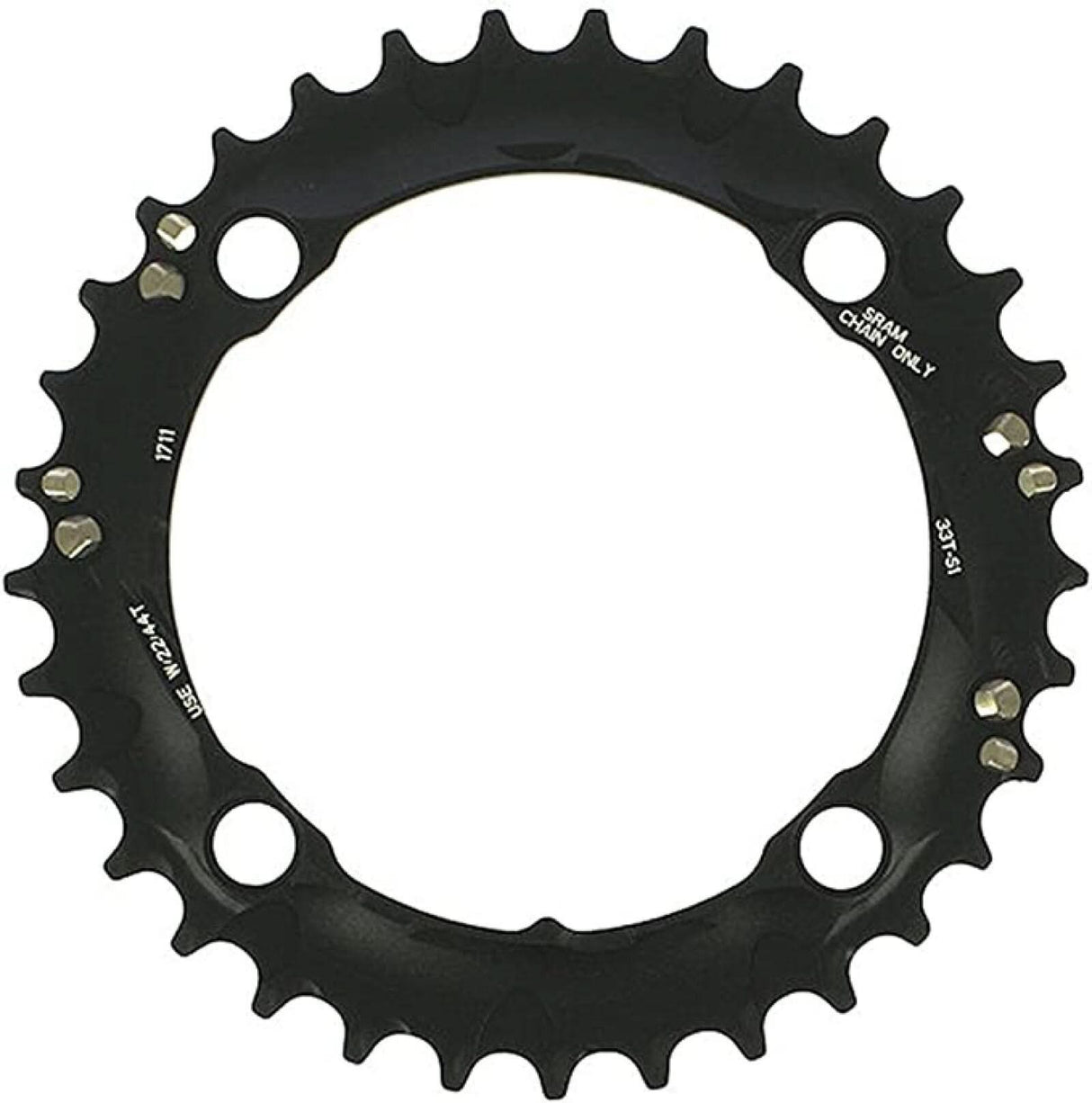 CHAIN RING MTB 33T 104 S1 AL5 3X10 BLAST BLACK