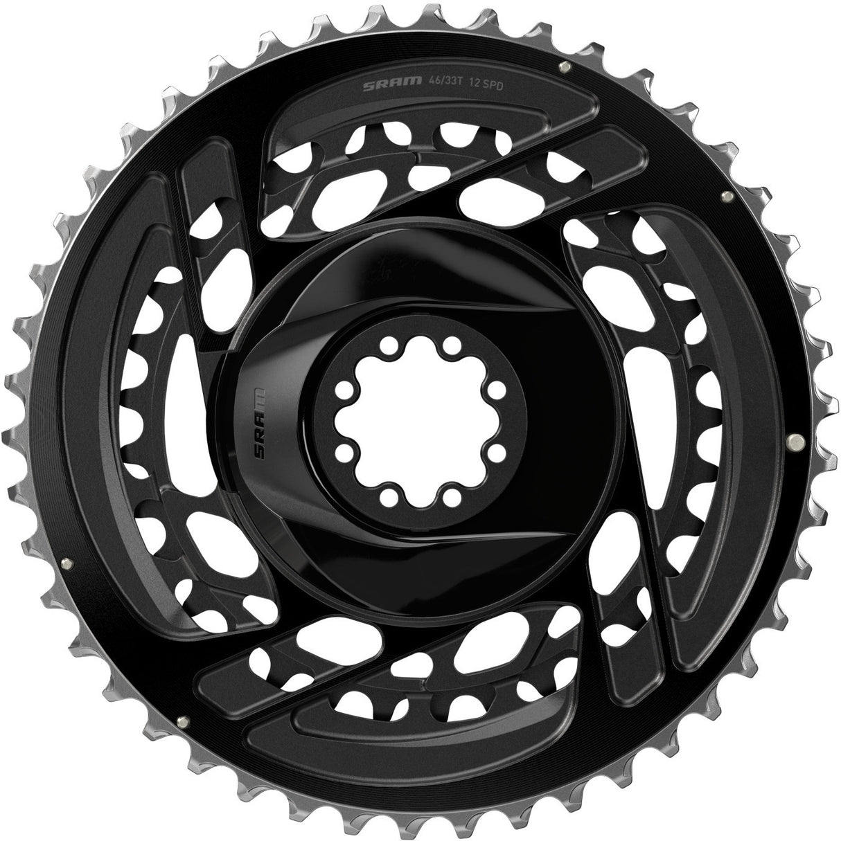 SRAM Kettenblattsatz Road Force AXS 46-33T, direct mount, Alu., schwarz 12-fach