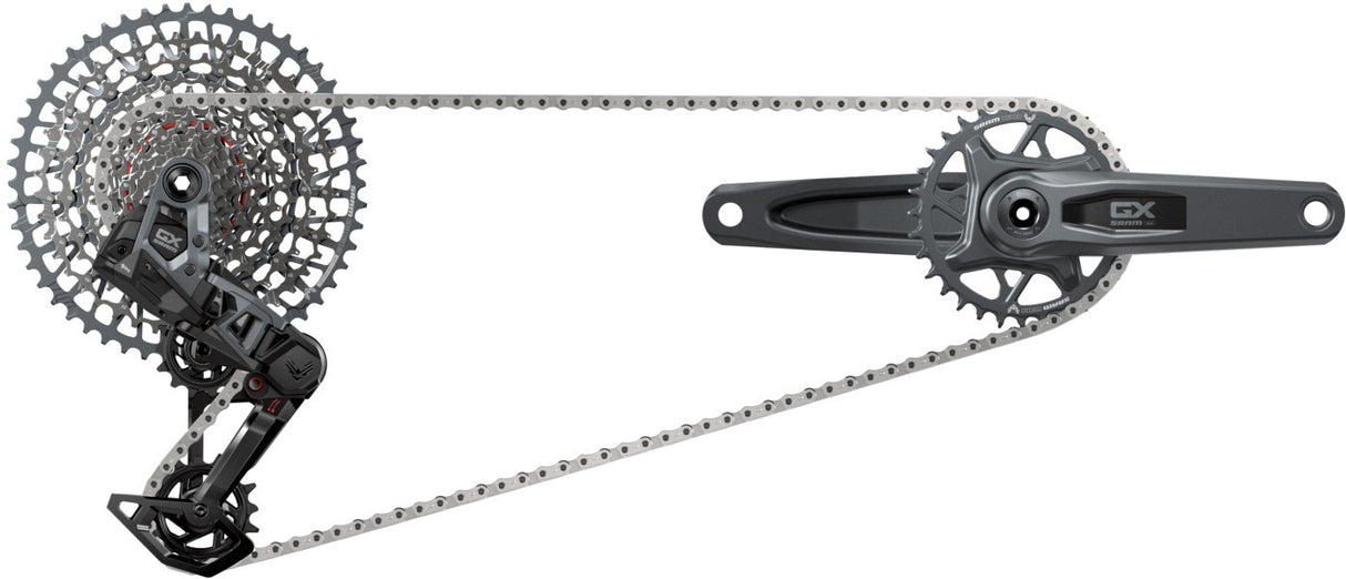 SRAM Kit GX AXS Eagle Transmission 175mm DUB Wide, 32T, 10-52T, inkl. Ladegerät, Batterie & Kette