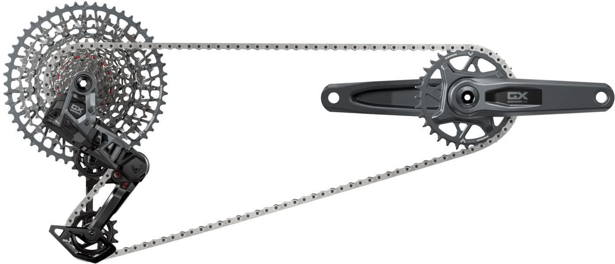SRAM Kit GX AXS Eagle Transmission 175mm DUB Wide, 32T, 10-52T, inkl. Ladegerät, Batterie & Kette