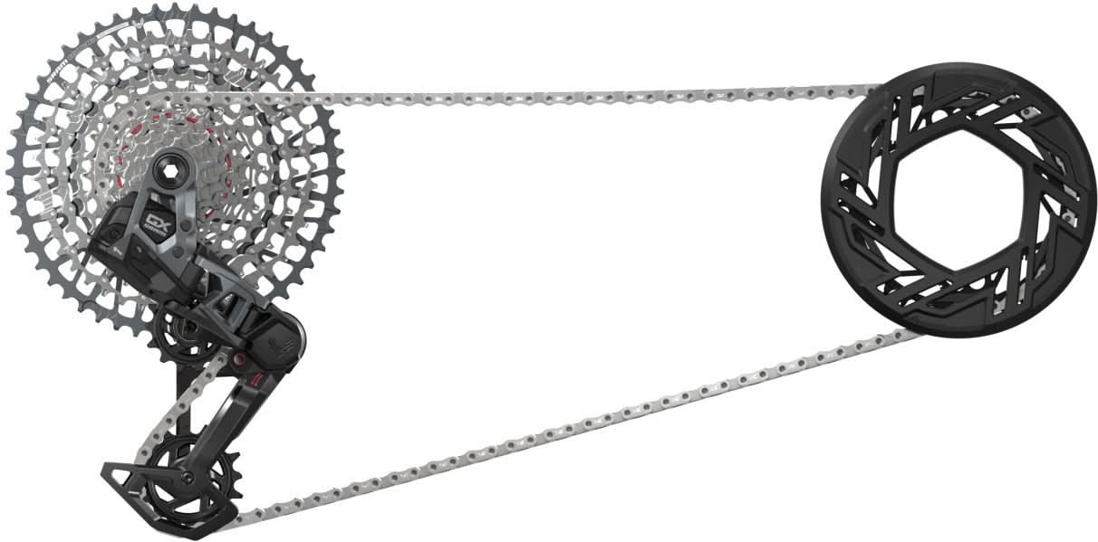SRAM Kit GX AXS Eagle Transmission 175mm DUB Wide, 32T, 10-52T, inkl. Ladegerät, Batterie & Kette