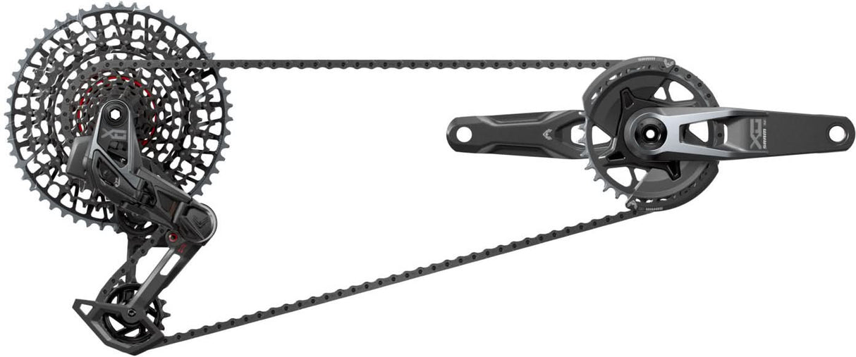 SRAM Kit X0 AXS Eagle Transmission 175mm DUB Wide, 32T, 10-52T, inkl. Ladegerät, Batterie & Kette