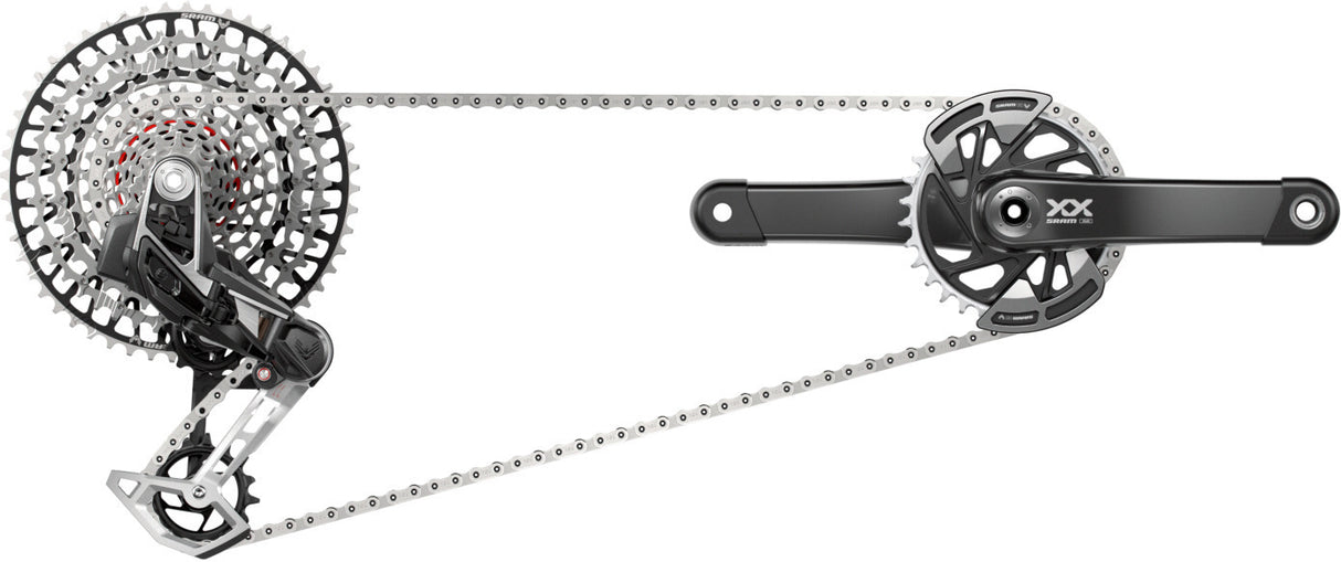 SRAM Kit XX AXS Eagle Transmission 175mm DUB Wide, 32T, 10-52T, inkl. Ladegerät, Batterie & Kette