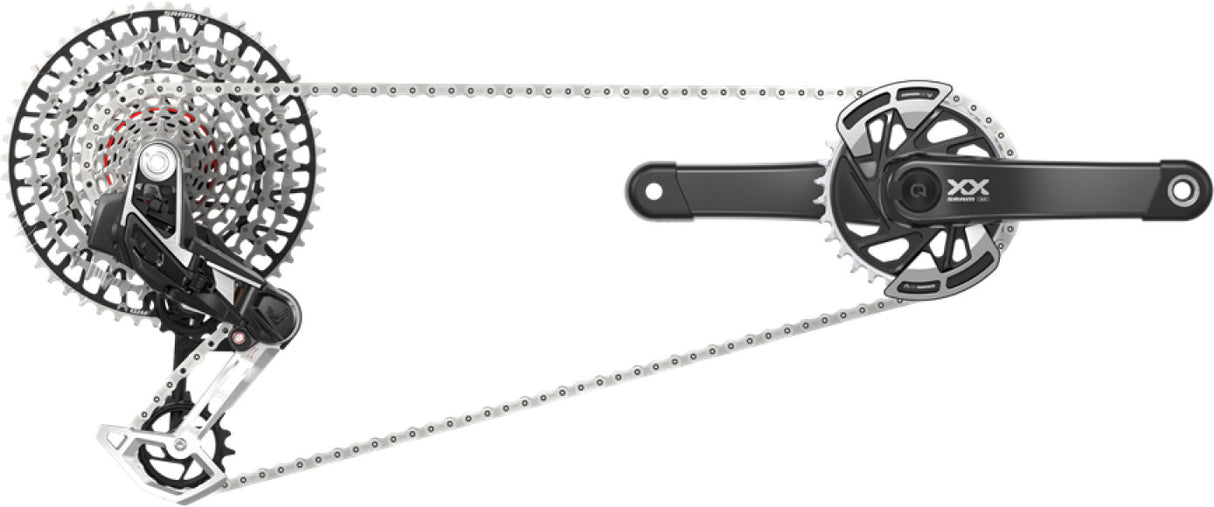 SRAM Kit XX AXS Eagle Transmission 175mm DUB Wide, 32T, 10-52T, inkl. Ladegerät, Batterie & Kette