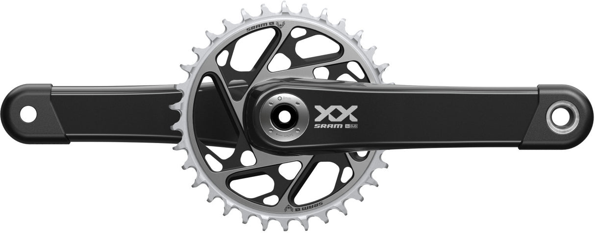 SRAM Kurbelgarnitur XXSL Eagle DUB 175mm, 34T DM, schwarz ohne Innenlager, QF:168mm, CL55