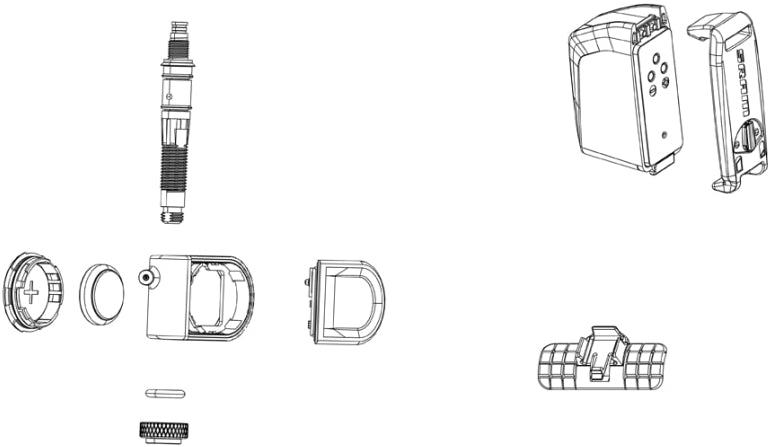 Czujniki ciśnienia SRAM Quarq TyreWiz – 2 sztuki, długość A (1 - 8,2 mm) | Ride Hub