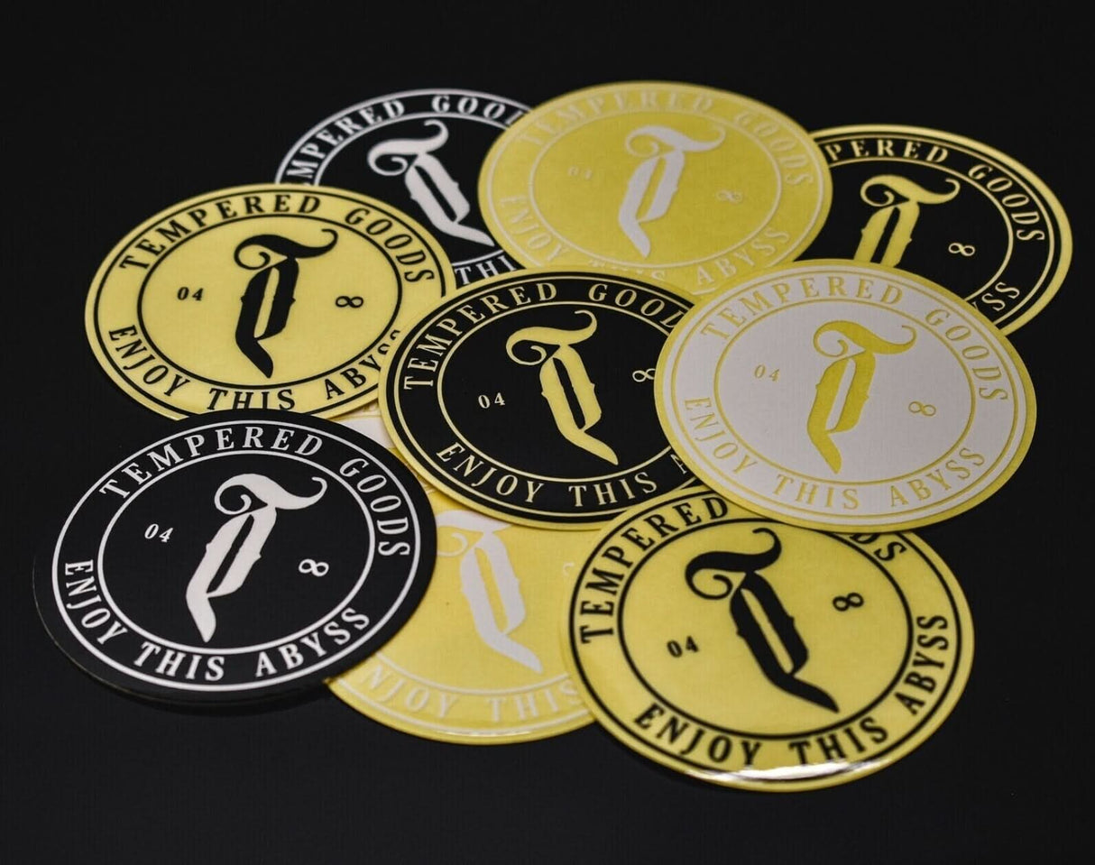 Zestaw naklejek Tempered Abyss Logo Sticker Pack 10pk | Ride Hub