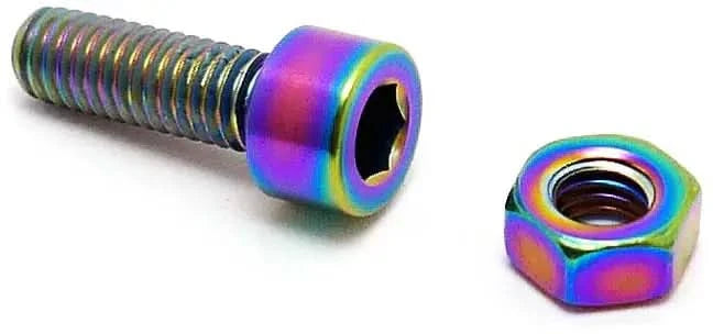 TLC Titanium BMX Śruba i nakrętka do zacisku siodełka | RideHub