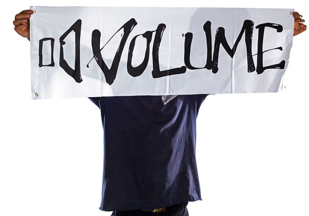 Baner Volume Bikes Czarny z Białym Logo | Ride Hub