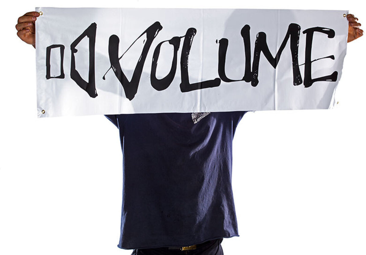 Baner Volume Bikes Czarny z Białym Logo | Ride Hub