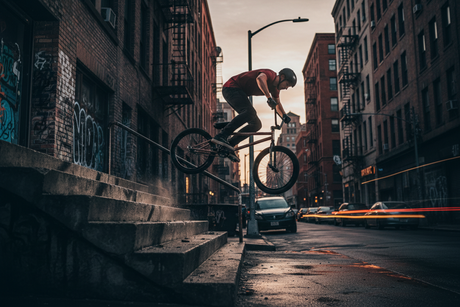 BMX street i rower gotowy na miejskie spoty
