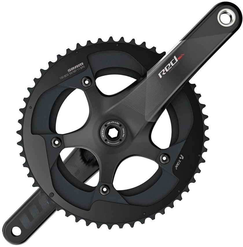 Crank Set Red Exogram BB386 172.5 50-34 Bearings NOT Included