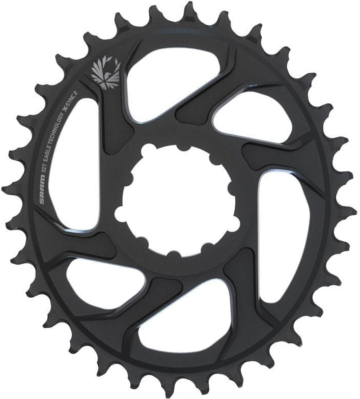Chain Ring X-SYNC 2 Oval 32T Direct Mount 3mm Offset Boost Alum Eagle Black
