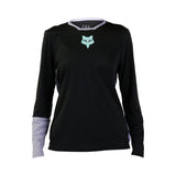 Koszulka Rowerowa Z Długim Rękawem Fox Lady W Defend Race Black | RideHub