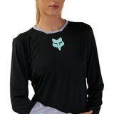 Koszulka Rowerowa Z Długim Rękawem Fox Lady W Defend Race Black | RideHub