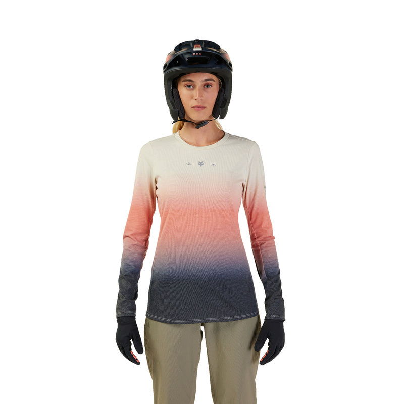 Koszulka Rowerowa Z Długim Rękawem Fox Lady W Ranger Drirelease Mid Lunar Bone | RideHub