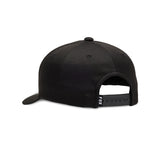 Czapka Z Daszkiem Fox Junior Lithotype 110 Sb Black/Black
