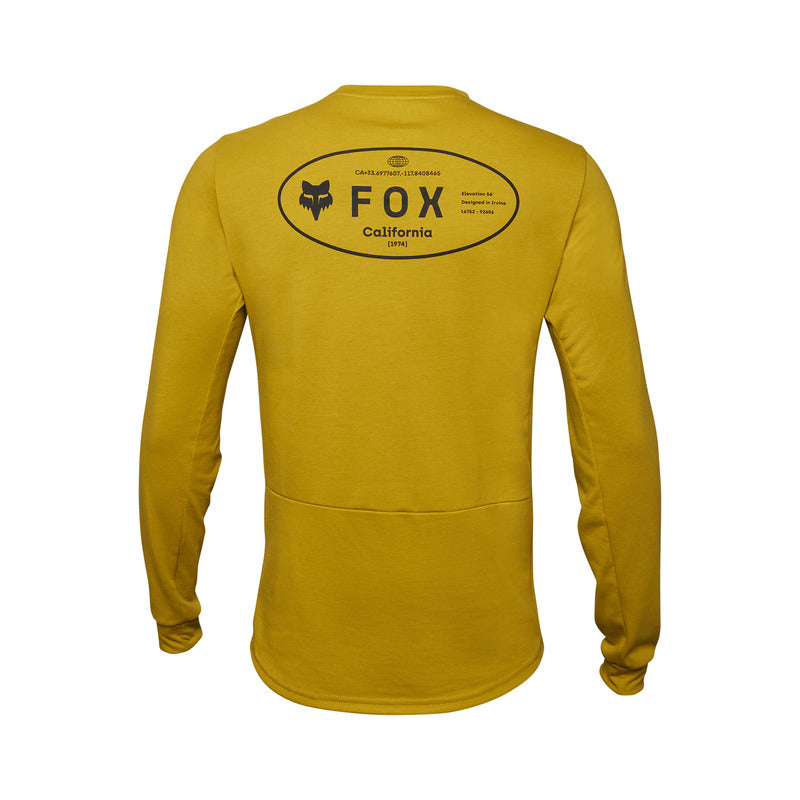 Koszulka Rowerowa Z Długim Rękawem Fox Ranger Dr MD Mustard | RideHub