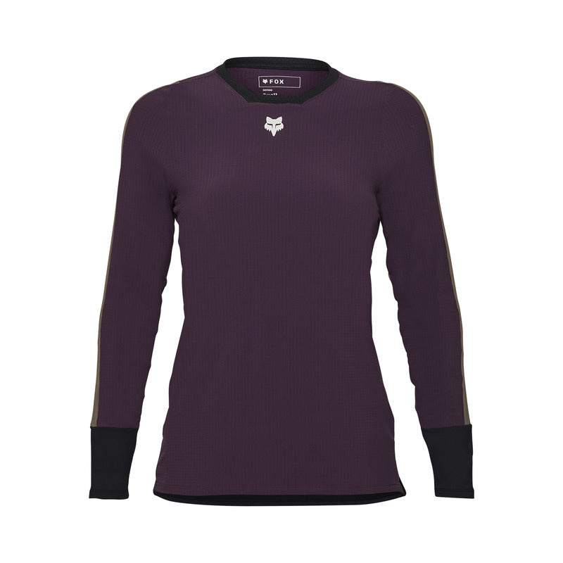 Koszulka Rowerowa Z Długim Rękawem Fox Lady Defend Thermal Dark Purple | RideHub