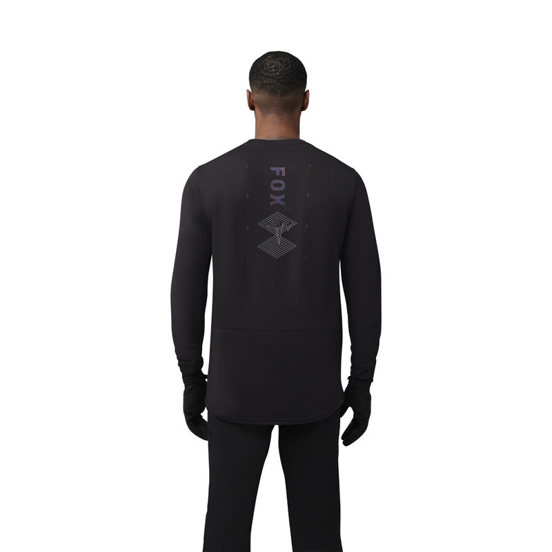 Koszulka Rowerowa Z Długim Rękawem Fox Ranger Dr Md Lunar Black | RideHub