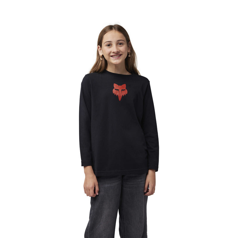Koszulka Z Długim Rękawem Fox Junior Heritage Black