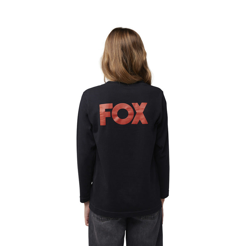 Koszulka Z Długim Rękawem Fox Junior Heritage Black