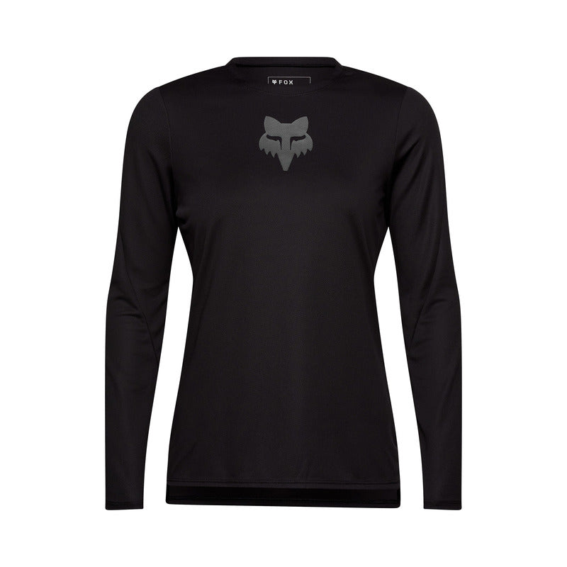 Koszulka Rowerowa Z Długim Rękawem Fox Lady Ranger Fox Head Black | RideHub