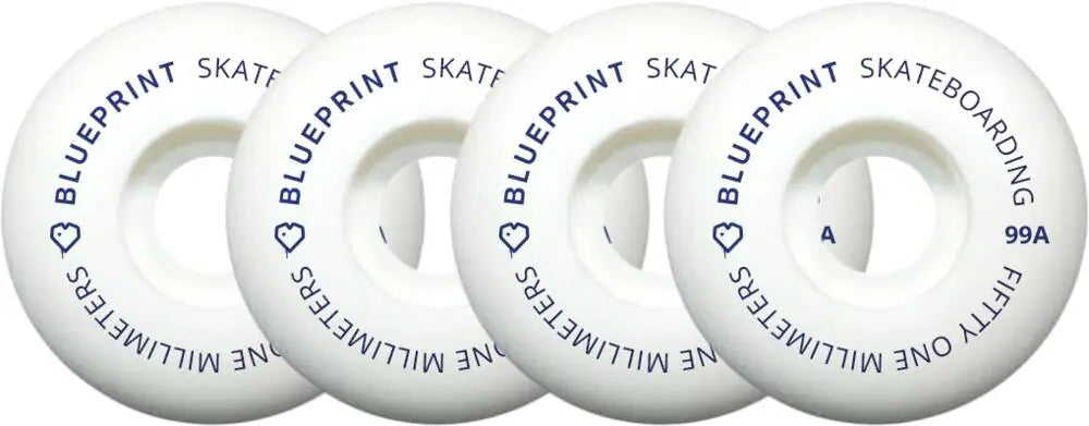 Kółka Blueprint Mini Heart 99A (4-pak) | RideHub