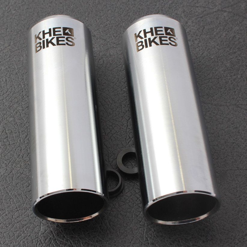 Pegi BMX KHE PRO CNC – Chromowane – 10mm / 14mm (1 Para) | RideHub