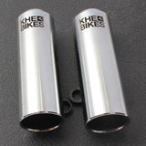 Pegi BMX KHE PRO CNC – Chromowane – 10mm / 14mm (1 Para) | RideHub