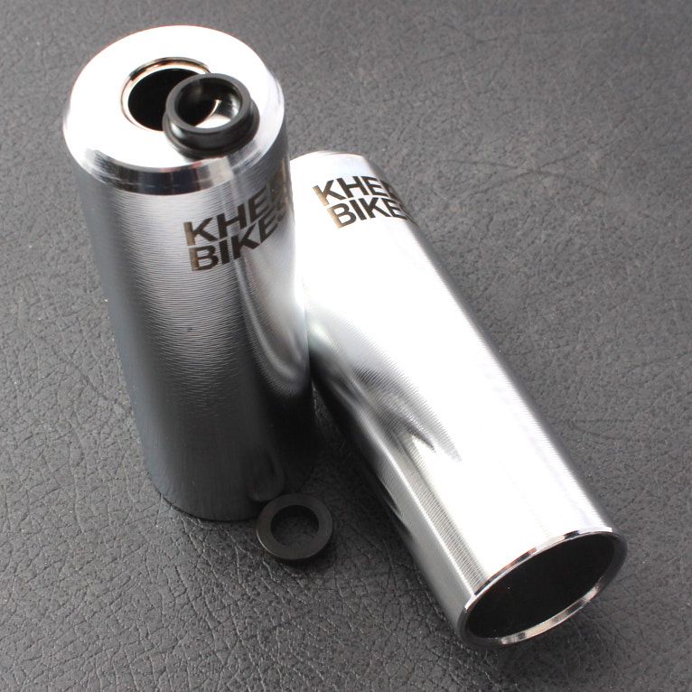 Pegi BMX KHE PRO CNC – Chromowane – 10mm / 14mm (1 Para) | RideHub