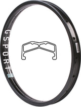 Obręcz BMX G-Sport Ribcage 20" 6061 Aluminium | Czarny | Ride Hub
