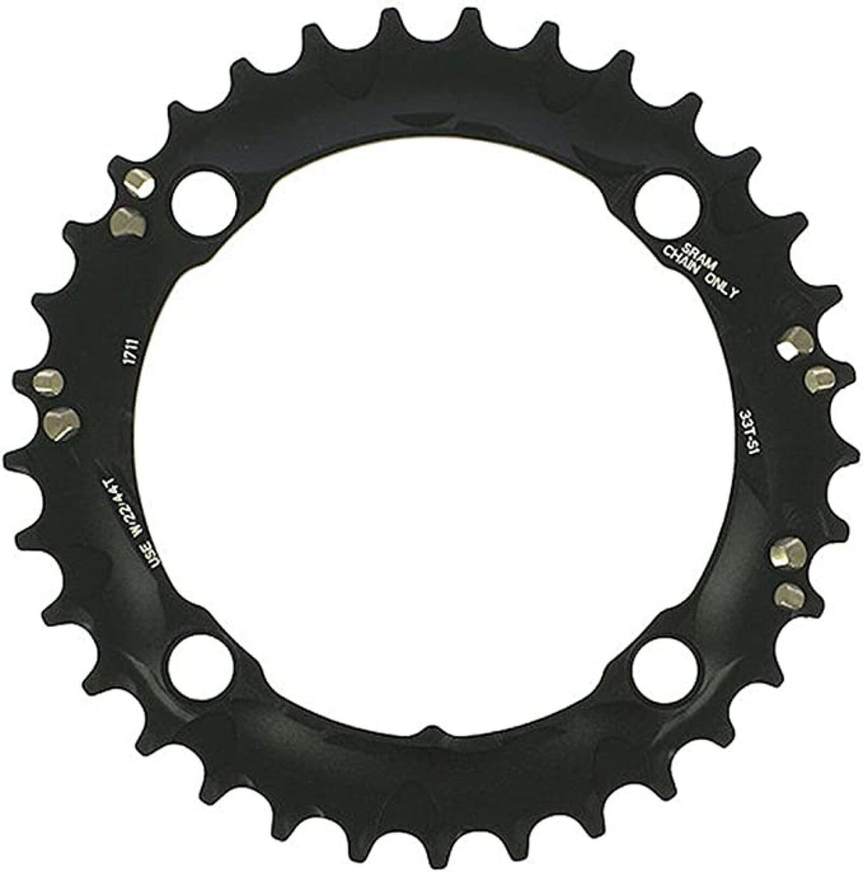CHAIN RING MTB 33T 104 S1 AL5 3X10 BLAST BLACK